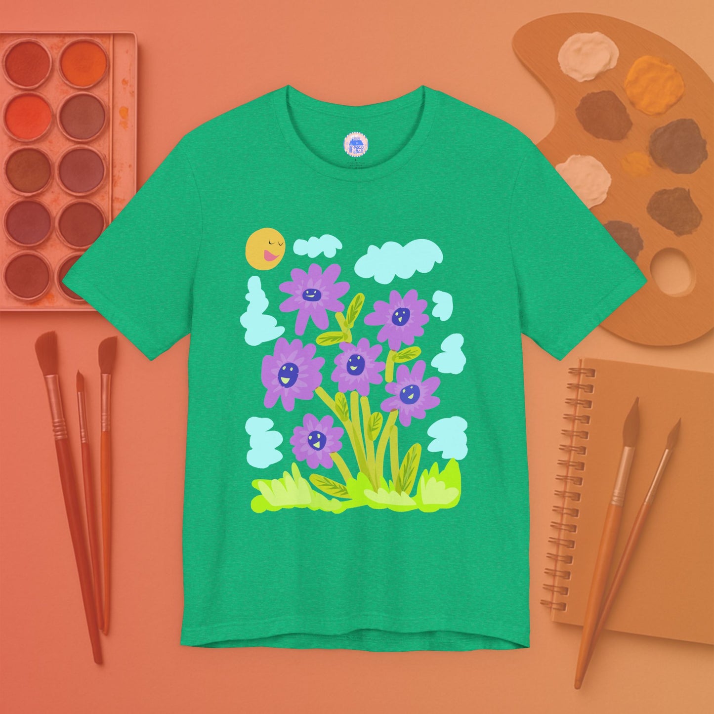Purple Sunflower - Pop Art Unisex Tee