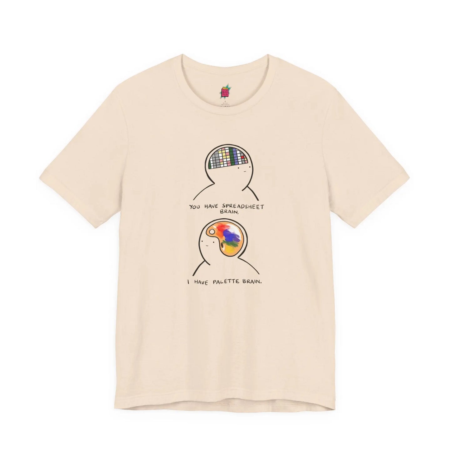 2 Parts of Brain - Pop Art Unisex Tee House of Poco Loco