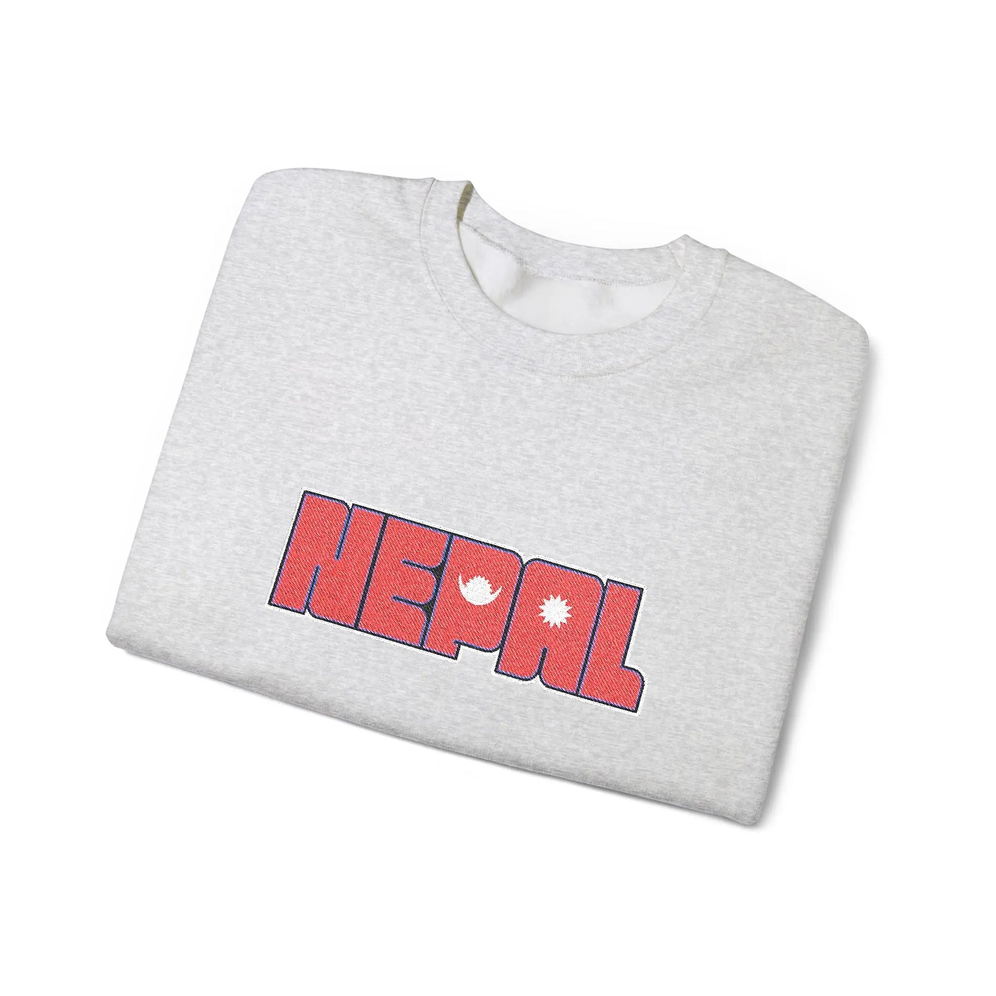 Nepal  Flag - Embroidery Unisex Sweatshirt House of Poco Loco