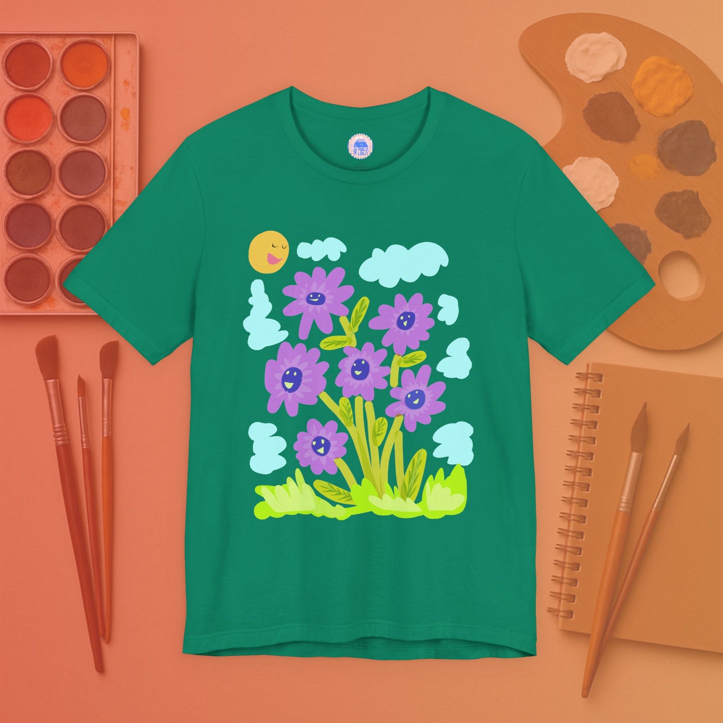 Purple Sunflower - Pop Art Unisex Tee