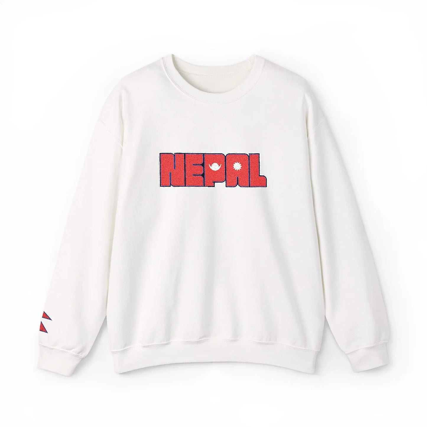 Nepal  Flag - Embroidery Unisex Sweatshirt House of Poco Loco