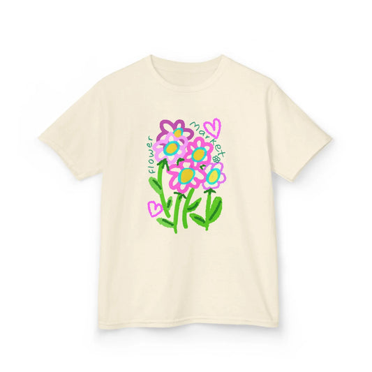 Doodle Floral Bouquet | Pop Art Kids Tee House of Poco Loco