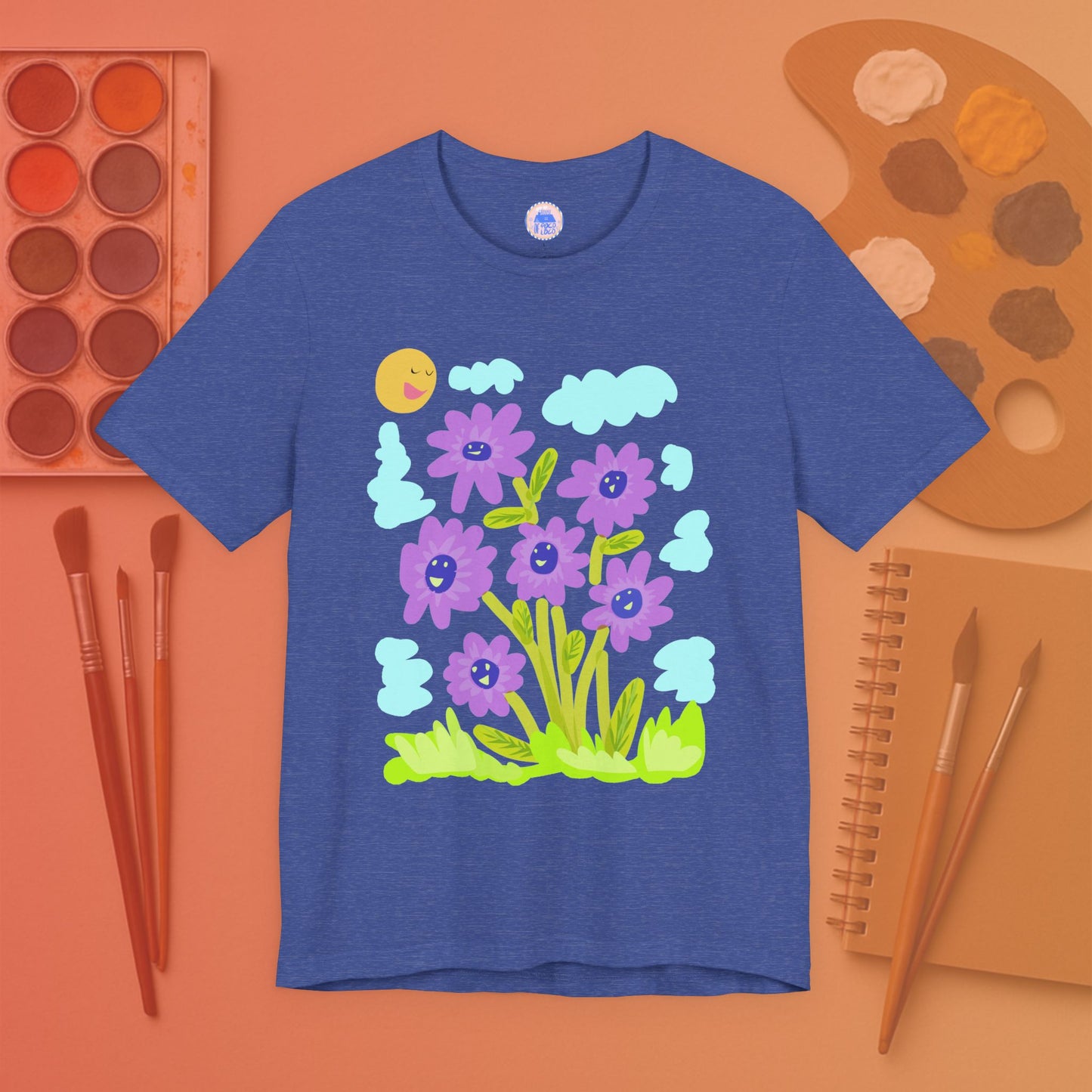 Purple Sunflower - Pop Art Unisex Tee