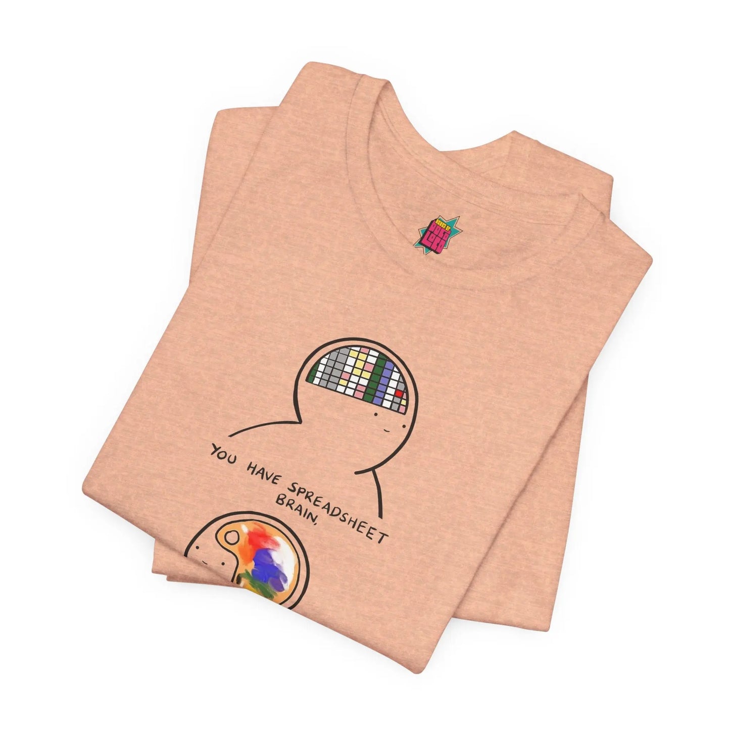 2 Parts of Brain - Pop Art Unisex Tee House of Poco Loco