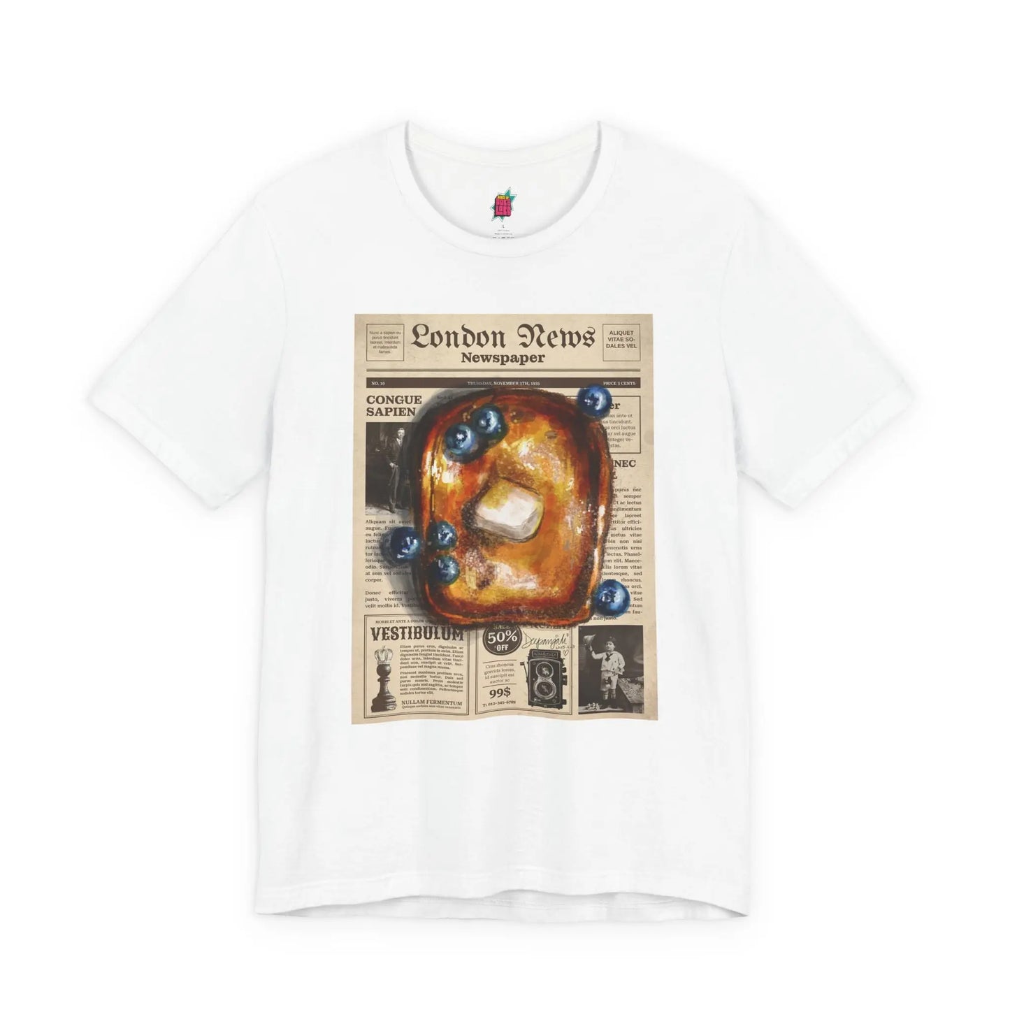 Breakfast Paper - Pop Art Unisex Tee House of Poco Loco