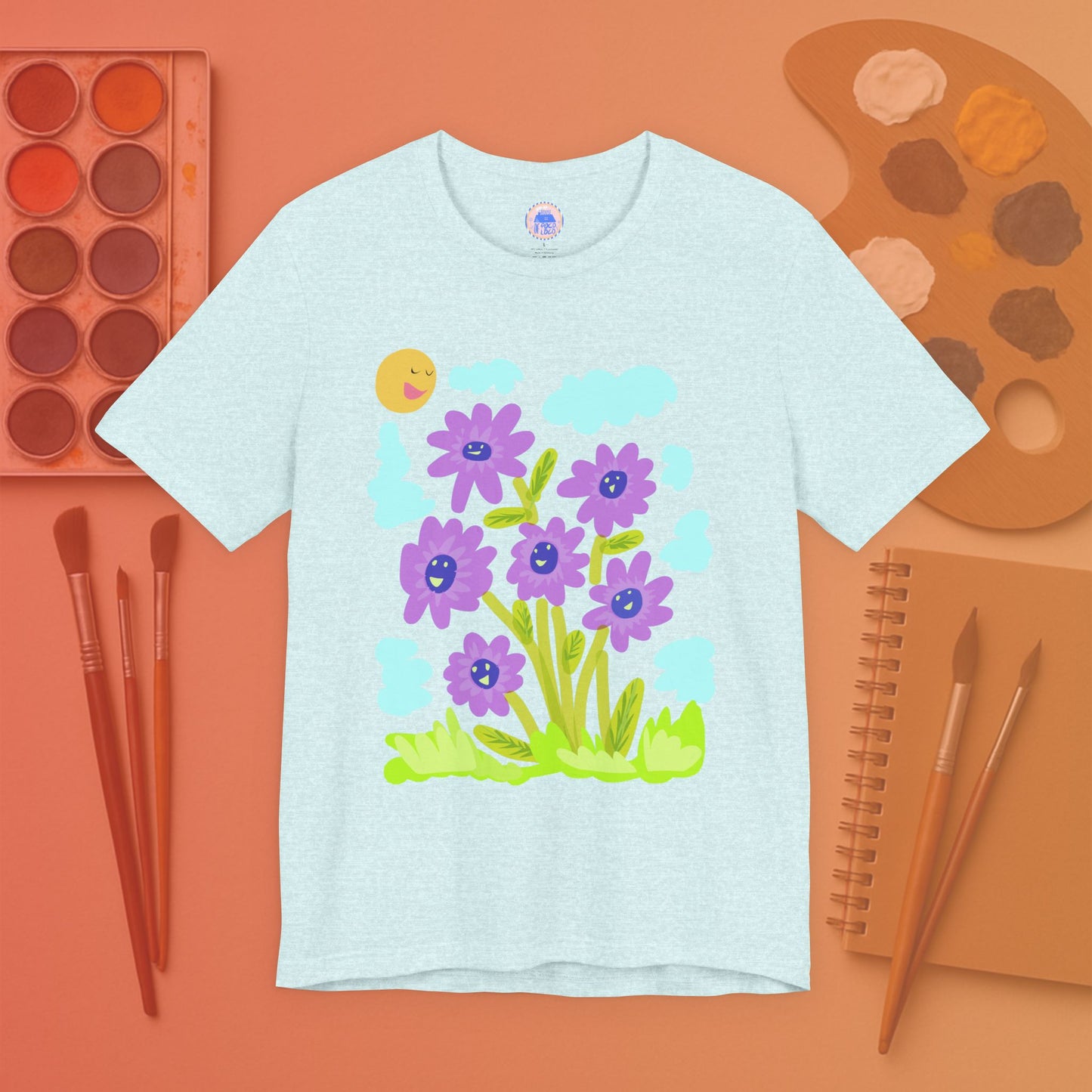 Purple Sunflower - Pop Art Unisex Tee