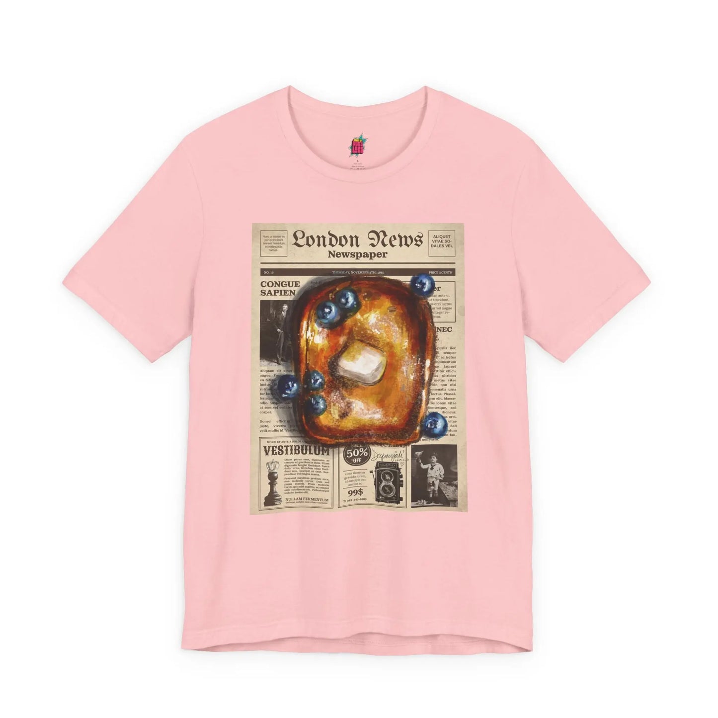 Breakfast Paper - Pop Art Unisex Tee House of Poco Loco