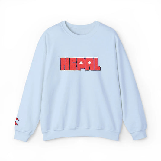Nepal  Flag - Embroidery Unisex Sweatshirt House of Poco Loco