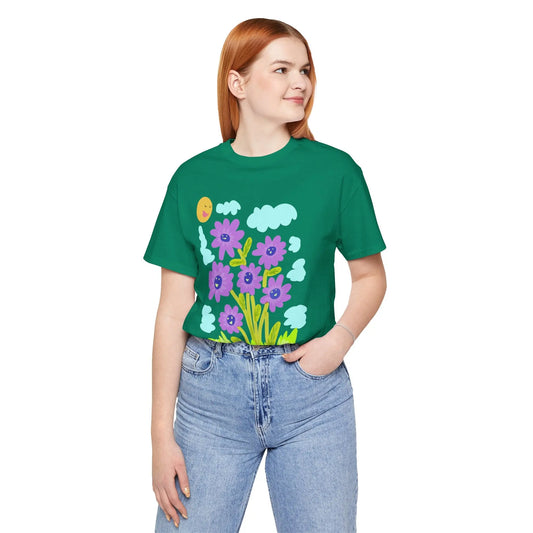 Purple Sunflower - Pop Art Unisex TeeĀ House of Poco Loco