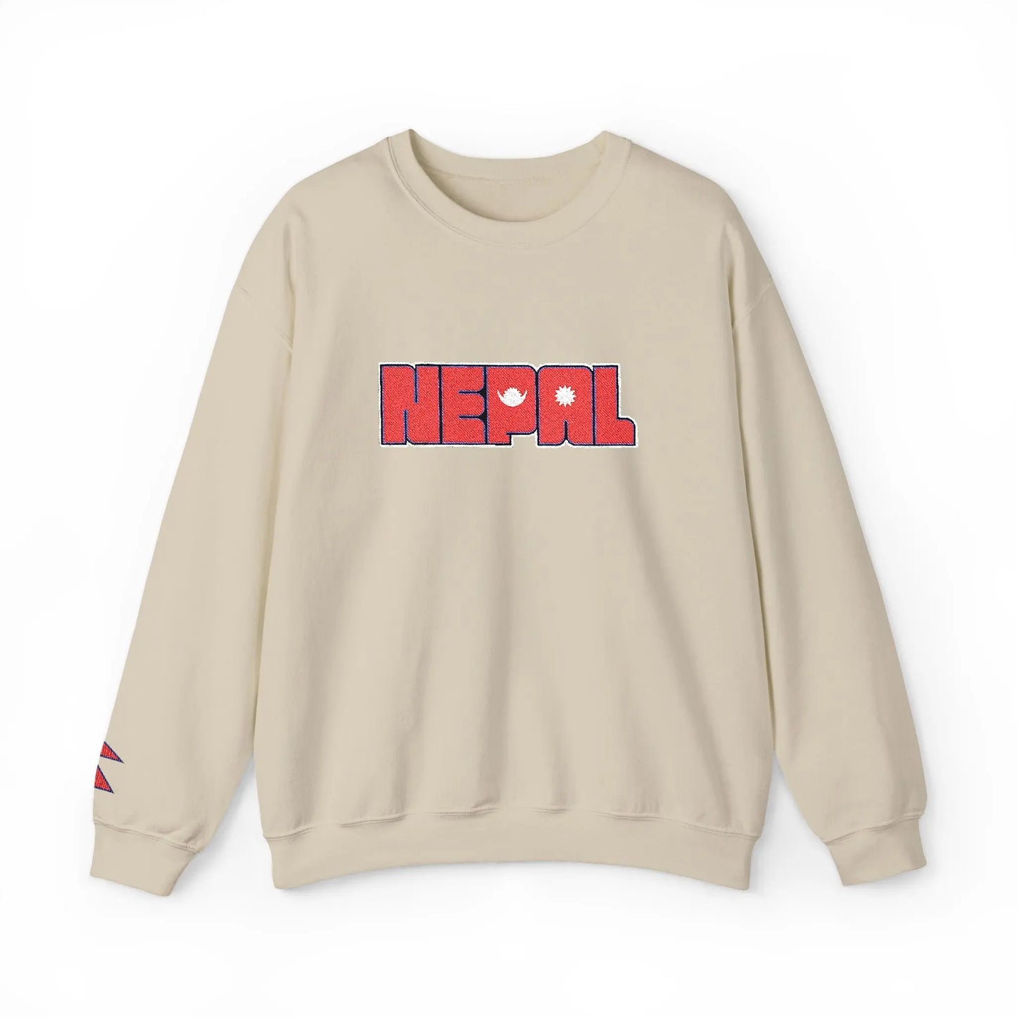 Nepal  Flag - Embroidery Unisex Sweatshirt House of Poco Loco