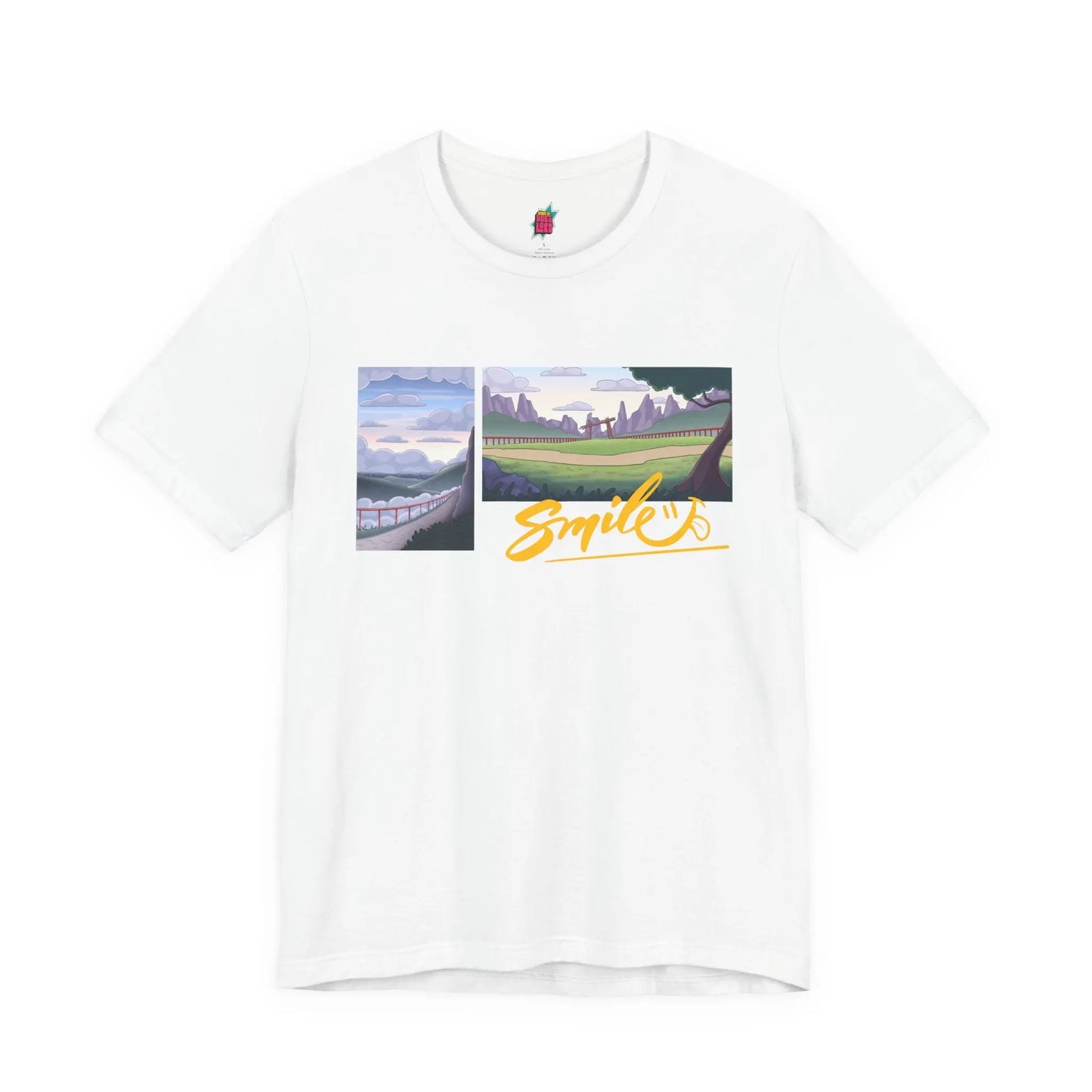 Cloudy Smile - Pop Art Unisex Tee House of Poco Loco