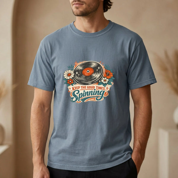 Keep the Good Time Spinning - Vintage T-Shirt House of Poco Loco
