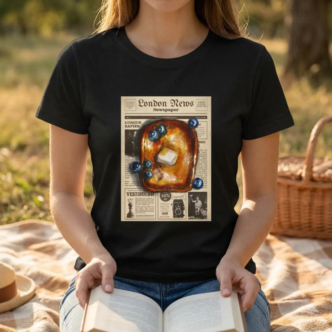 Breakfast Paper Pop Art T-Shirt