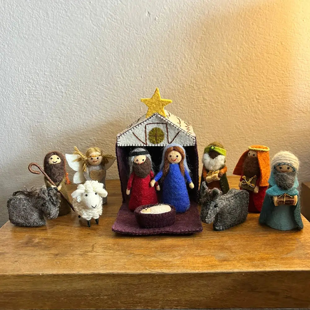Handmade-Felt-Nativity-Set House of Poco Loco