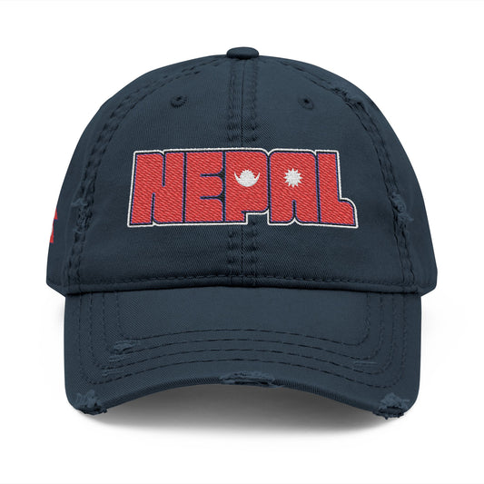 Nepal Flag - Embroidered Cap