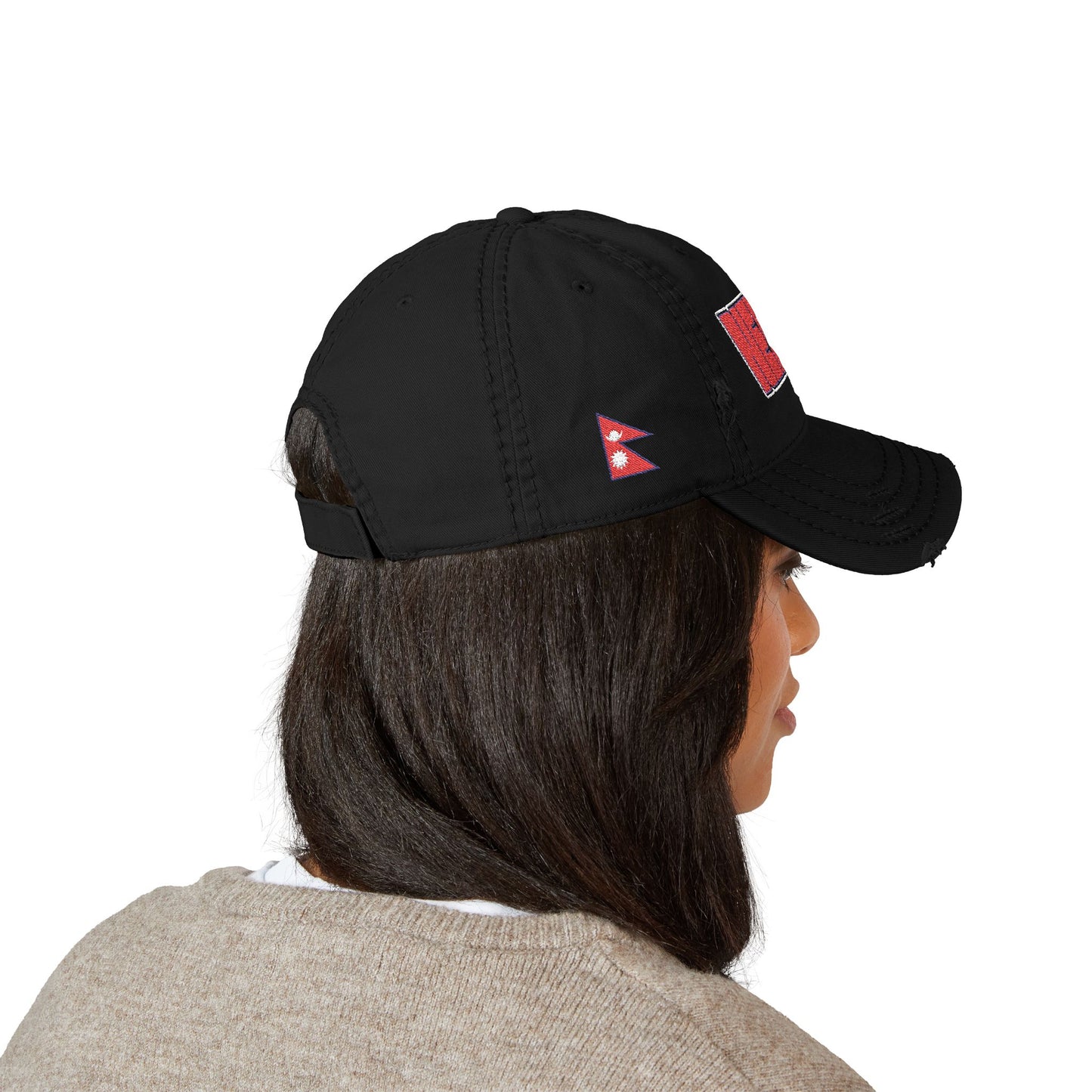 Nepal Flag - Embroidered Cap
