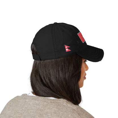 Nepal Flag - Embroidered Cap