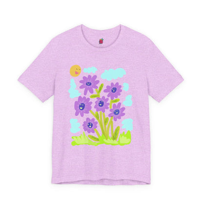 Purple Sunflower - Pop Art Unisex Tee House of Poco Loco