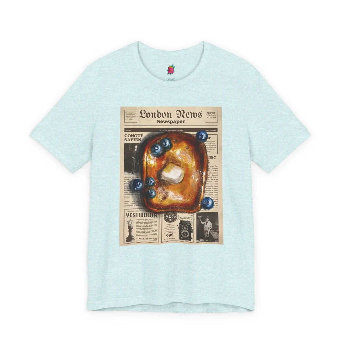 Breakfast Paper - Pop Art Unisex Tee House of Poco Loco
