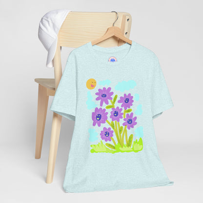 Purple Sunflower - Pop Art Unisex Tee