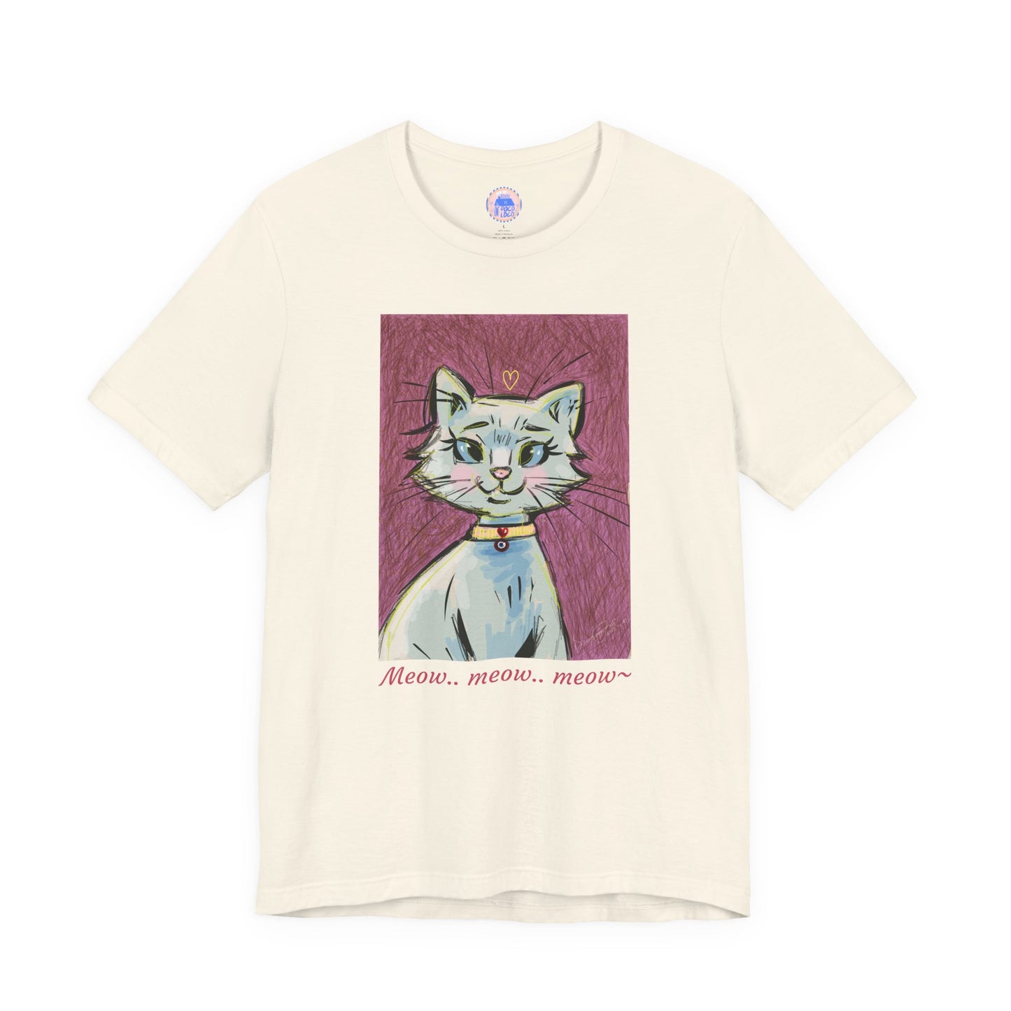 Cat Meow Meow - Pop Art Unisex Tee