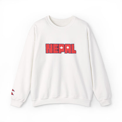 Nepal  Flag - Embroidery Unisex Sweatshirt