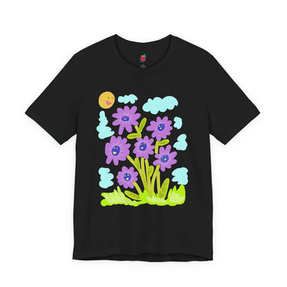 Purple Sunflower - Pop Art Unisex Tee House of Poco Loco
