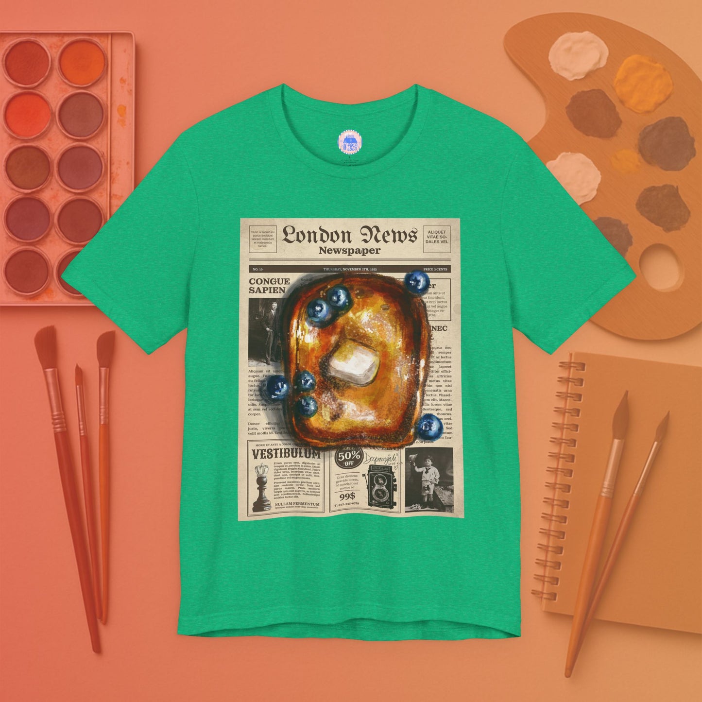 Breakfast Paper - Pop Art Unisex Tee