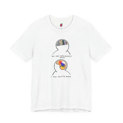 2 Parts of Brain - Pop Art Unisex Tee House of Poco Loco