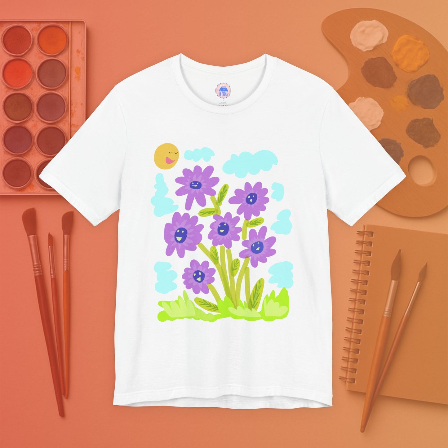 Purple Sunflower - Pop Art Unisex Tee