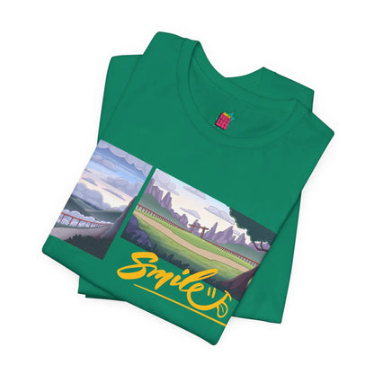 Cloudy Smile - Pop Art Unisex Tee House of Poco Loco