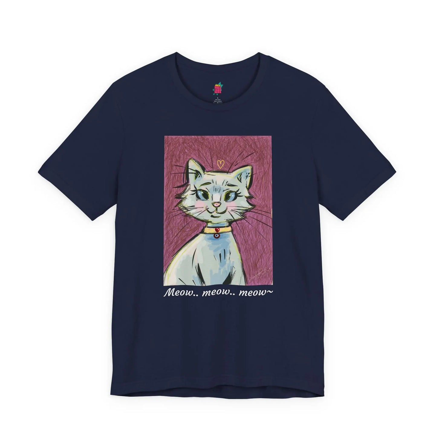 Cat Meow Meow - Pop Art Unisex Tee House of Poco Loco