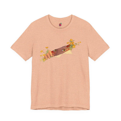 Flower Peek - Pop Art Unisex Tee House of Poco Loco