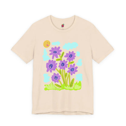 Purple Sunflower - Pop Art Unisex Tee House of Poco Loco