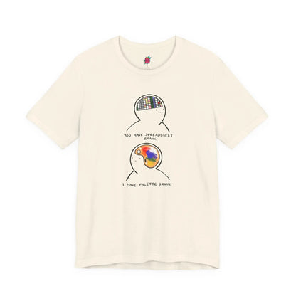 2 Parts of Brain - Pop Art Unisex Tee House of Poco Loco