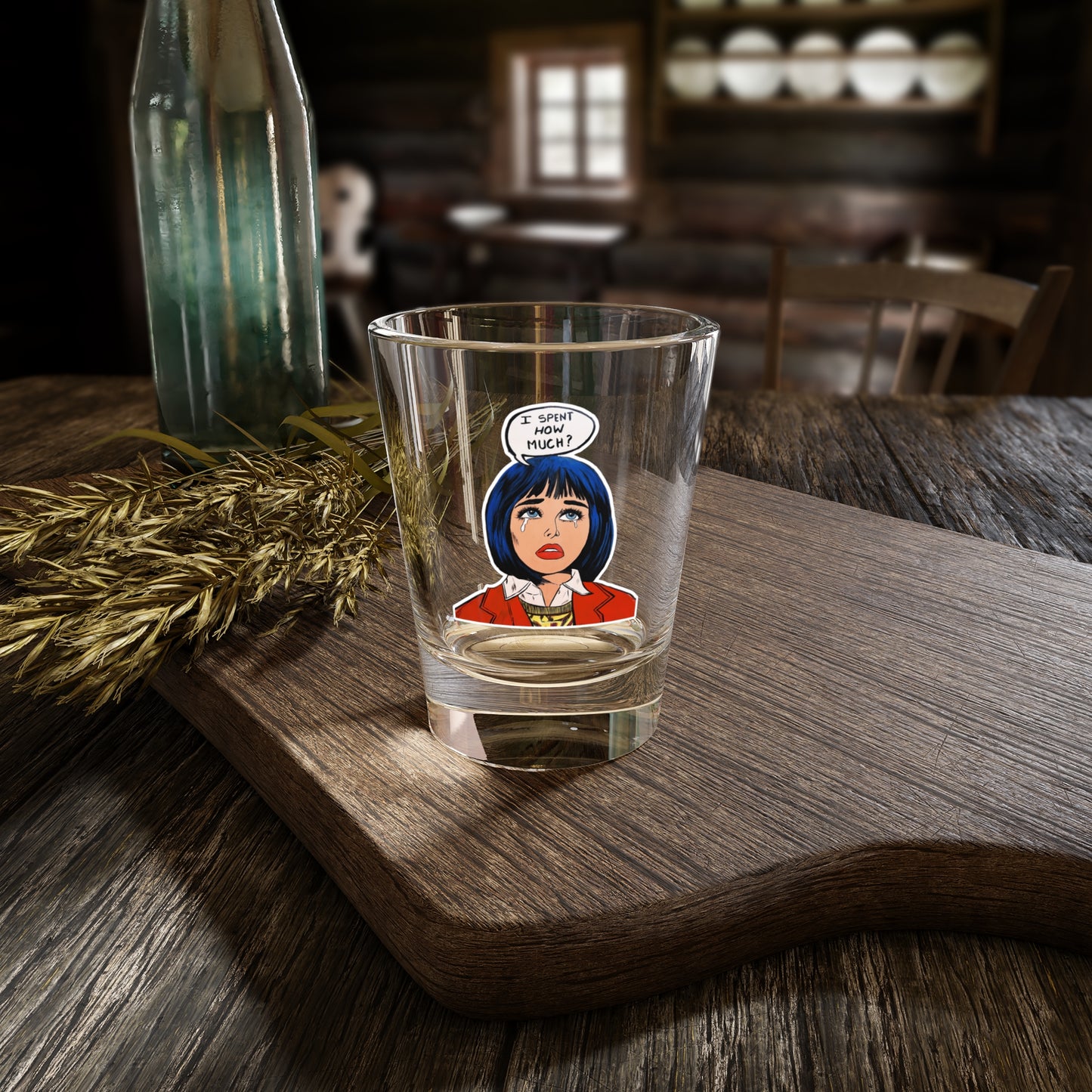 Quirky Shot Glass - 'I spent how much?' - Novelty Drinkware, Party Essential
