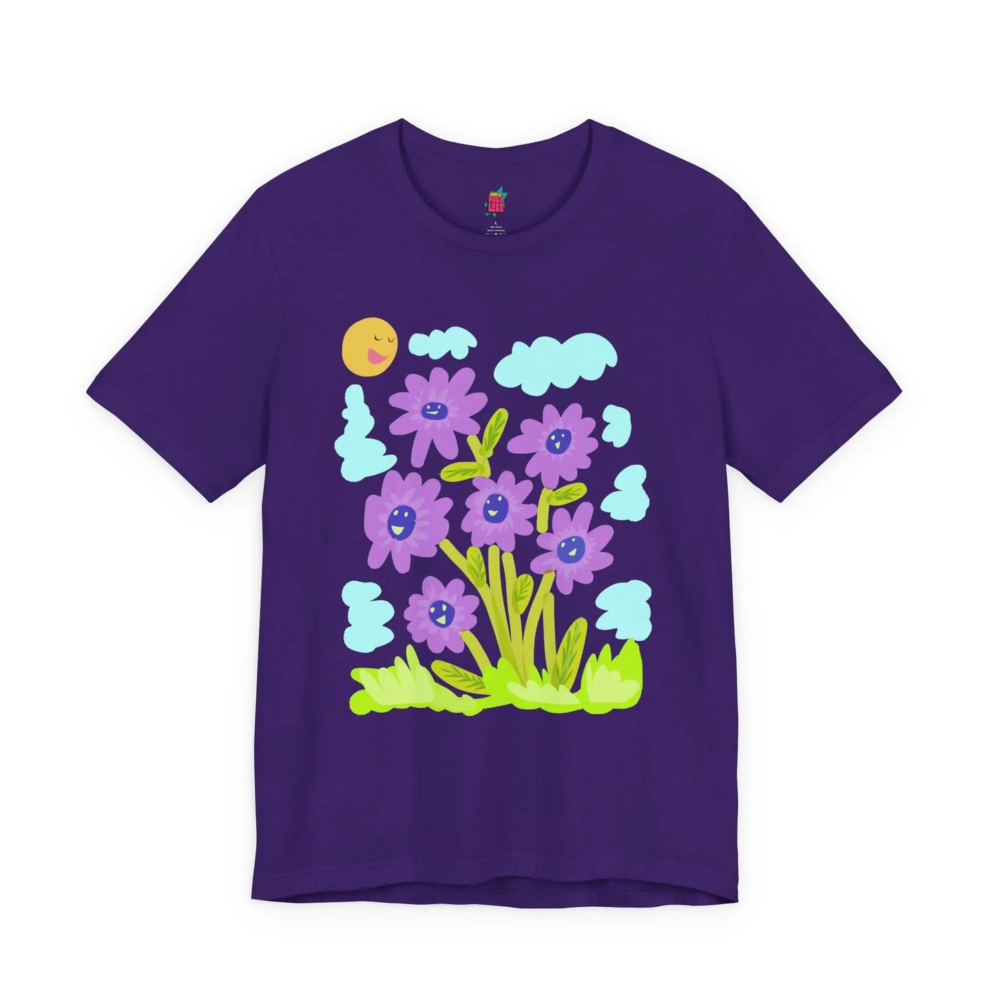 Purple Sunflower - Pop Art Unisex Tee House of Poco Loco