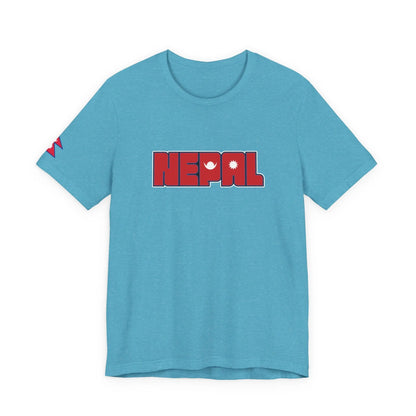 Nepal Flag - Unisex Tee House of Poco Loco