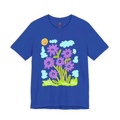 Purple Sunflower - Pop Art Unisex Tee House of Poco Loco