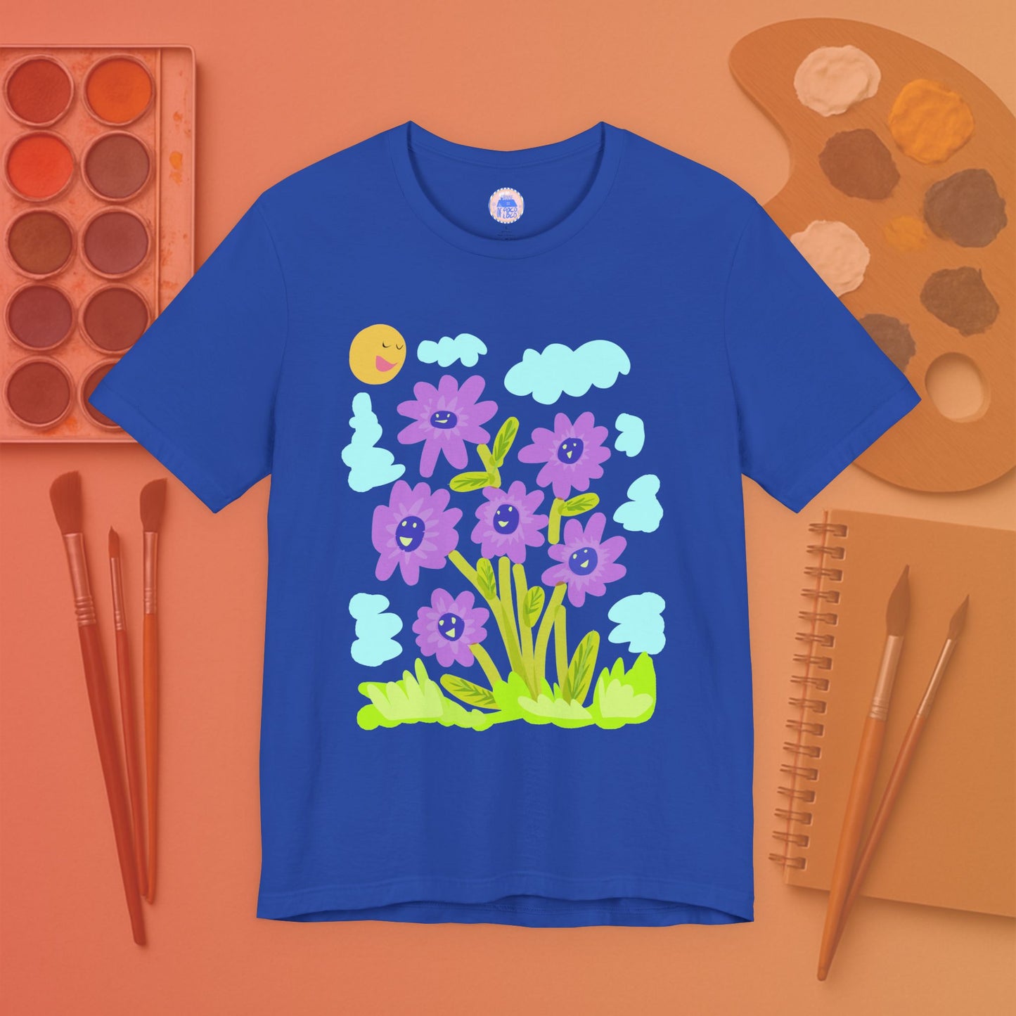 Purple Sunflower - Pop Art Unisex Tee