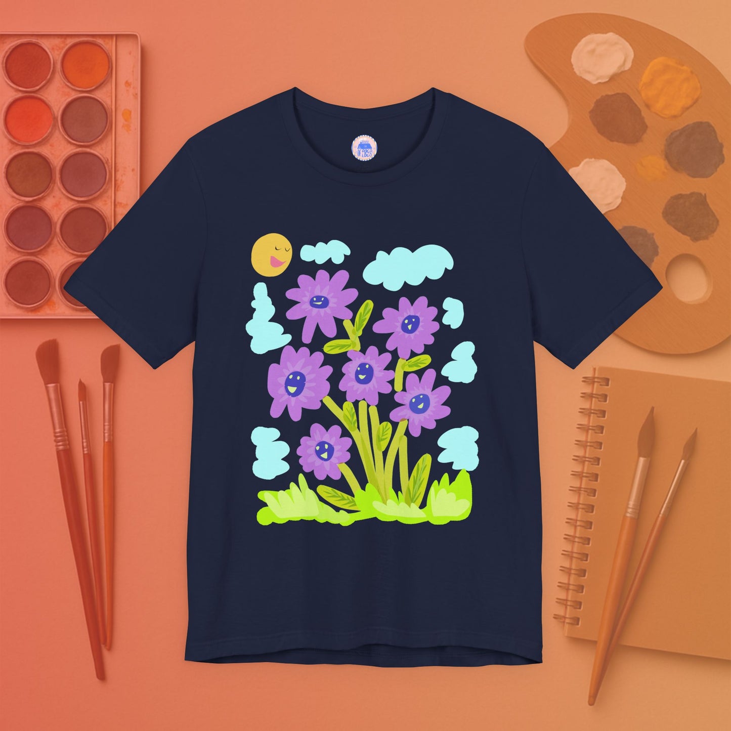 Purple Sunflower - Pop Art Unisex Tee