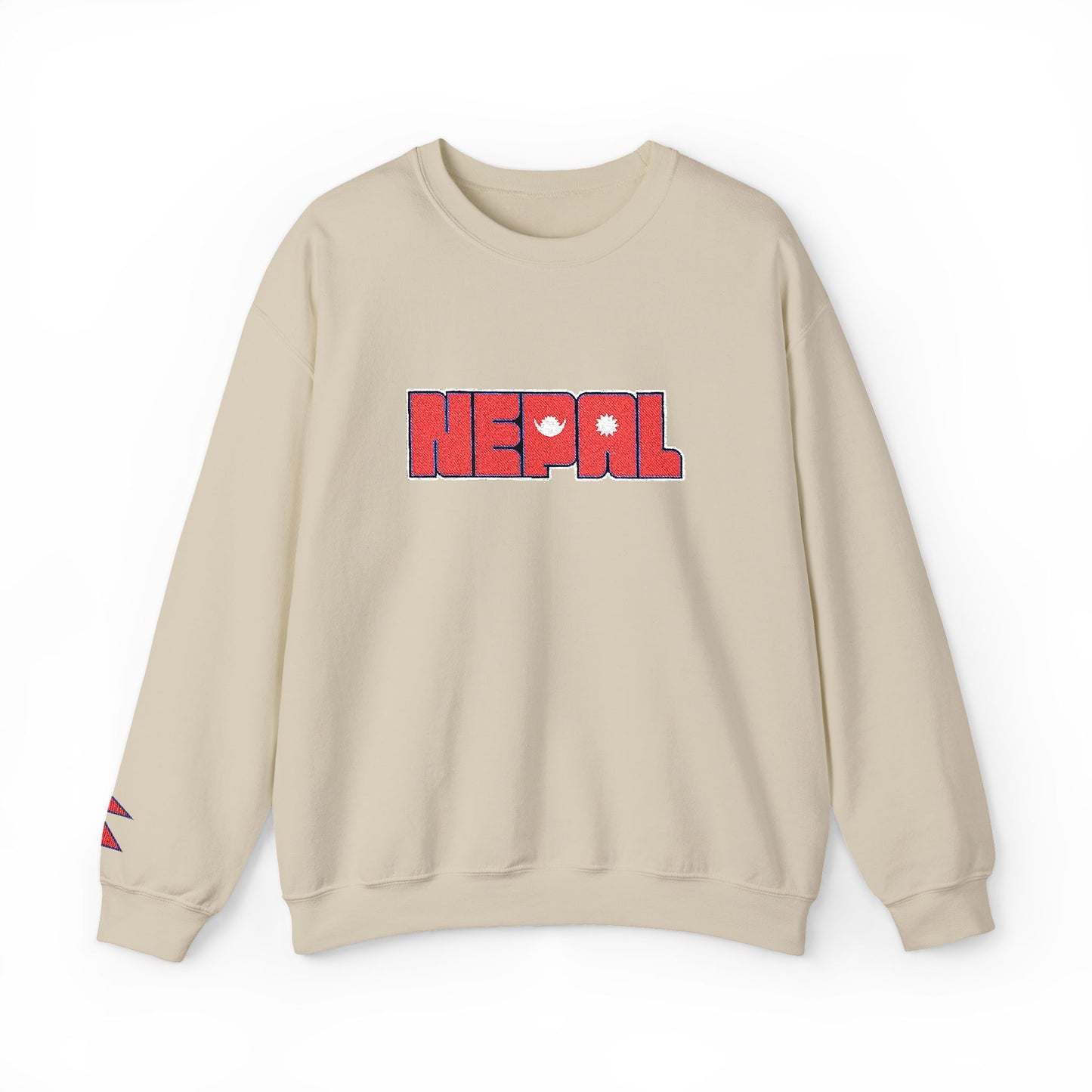 Nepal  Flag - Embroidery Unisex Sweatshirt