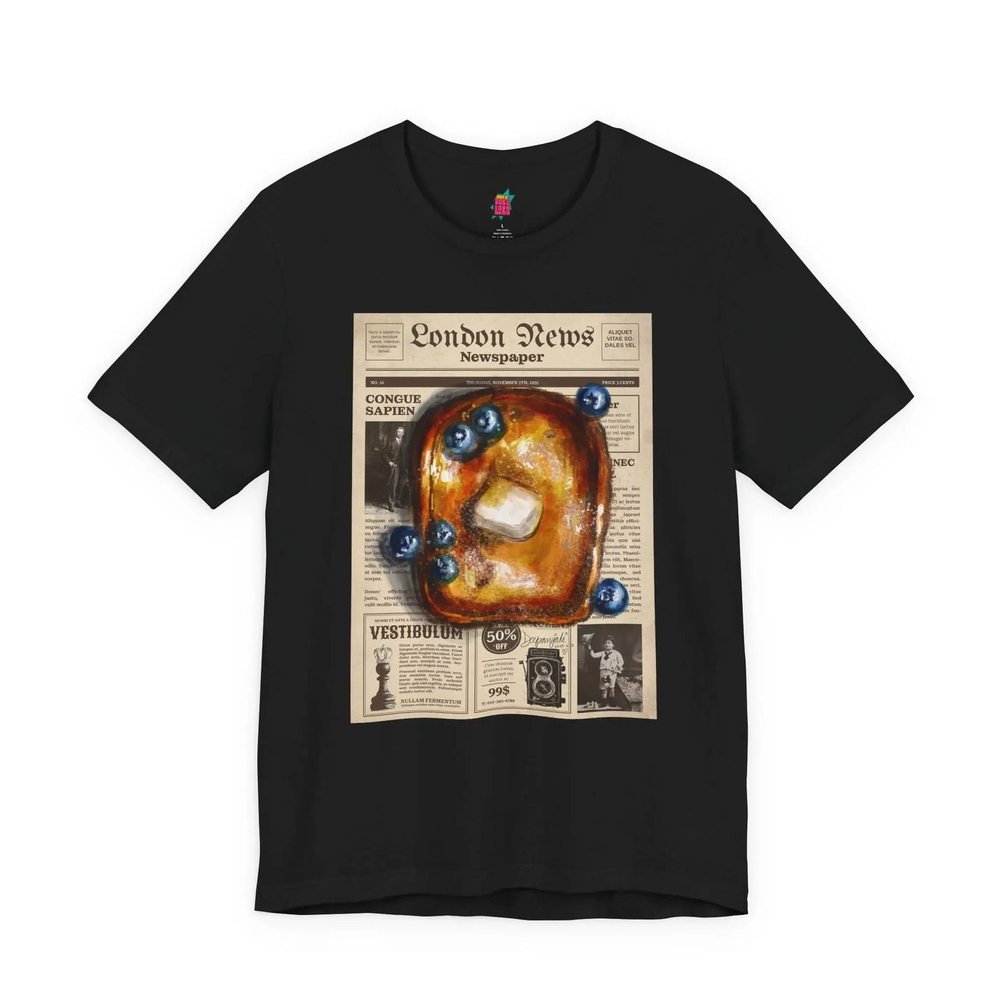 Breakfast Paper - Pop Art Unisex Tee House of Poco Loco