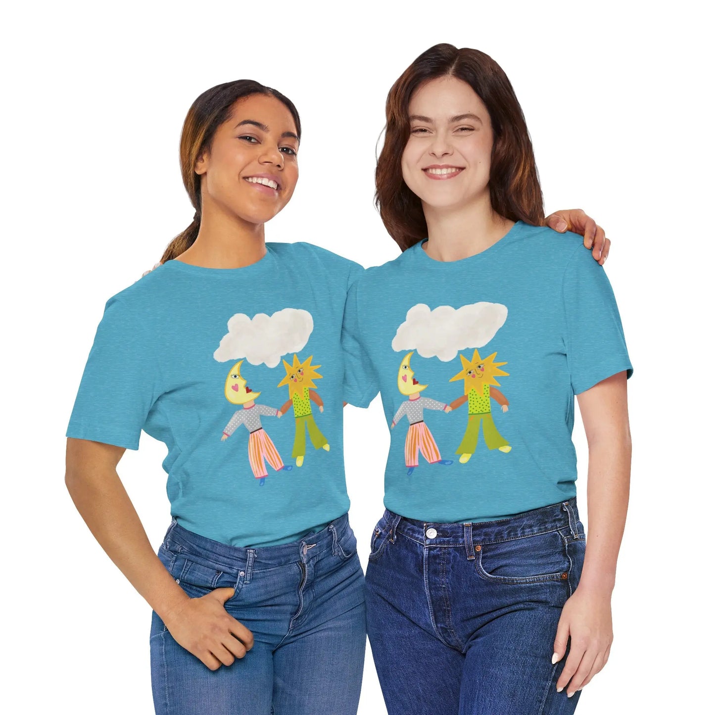 Sun and Moon - Pop Art T-Shirt Unisex House of Poco Loco