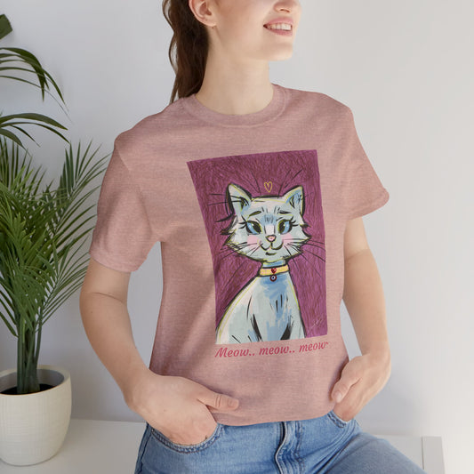 Cat Meow Meow - Pop Art Unisex Tee