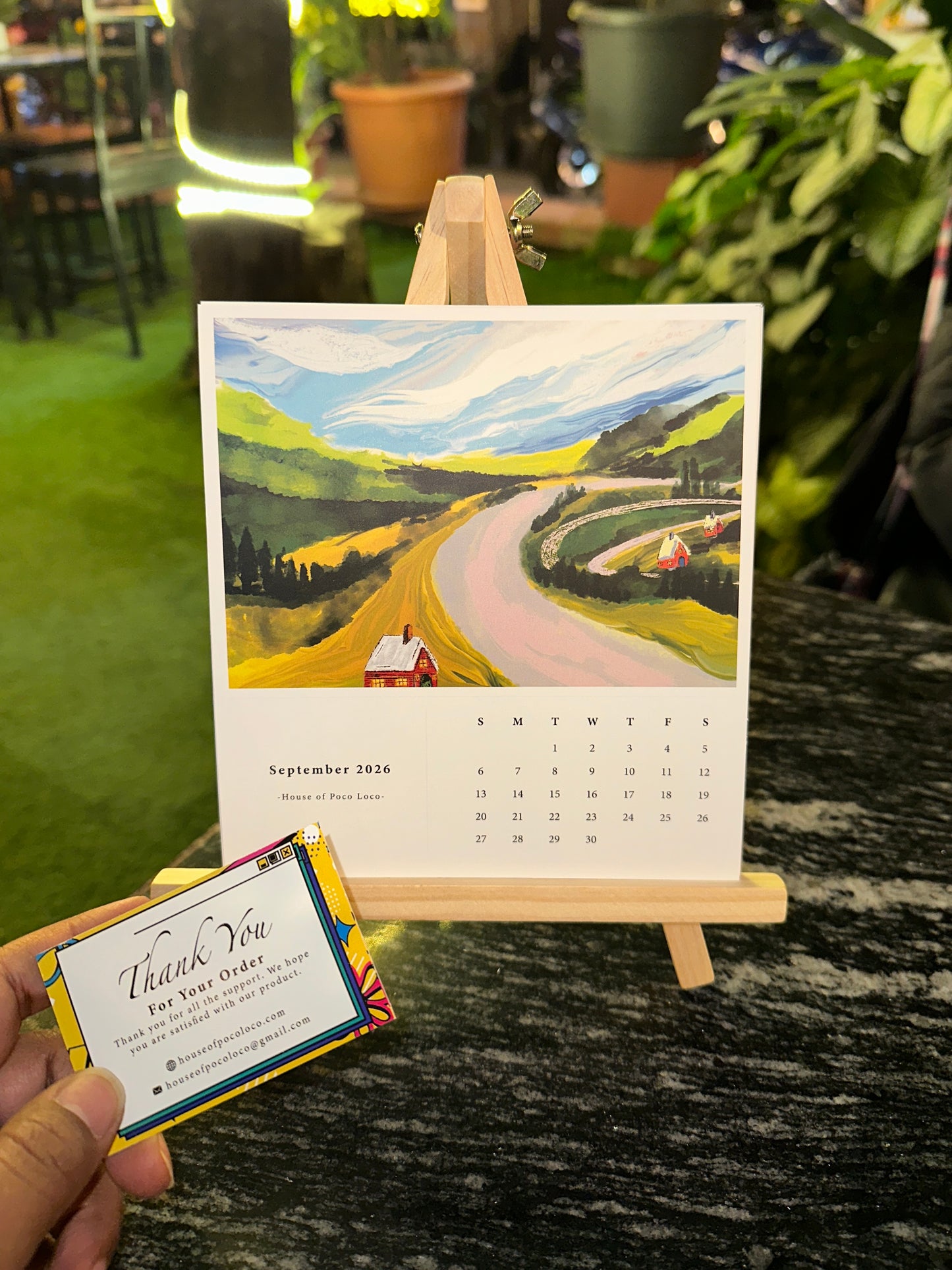 [Pre-Order] Postcard & Calendar 2026 with Easel Stand House of Poco Loco