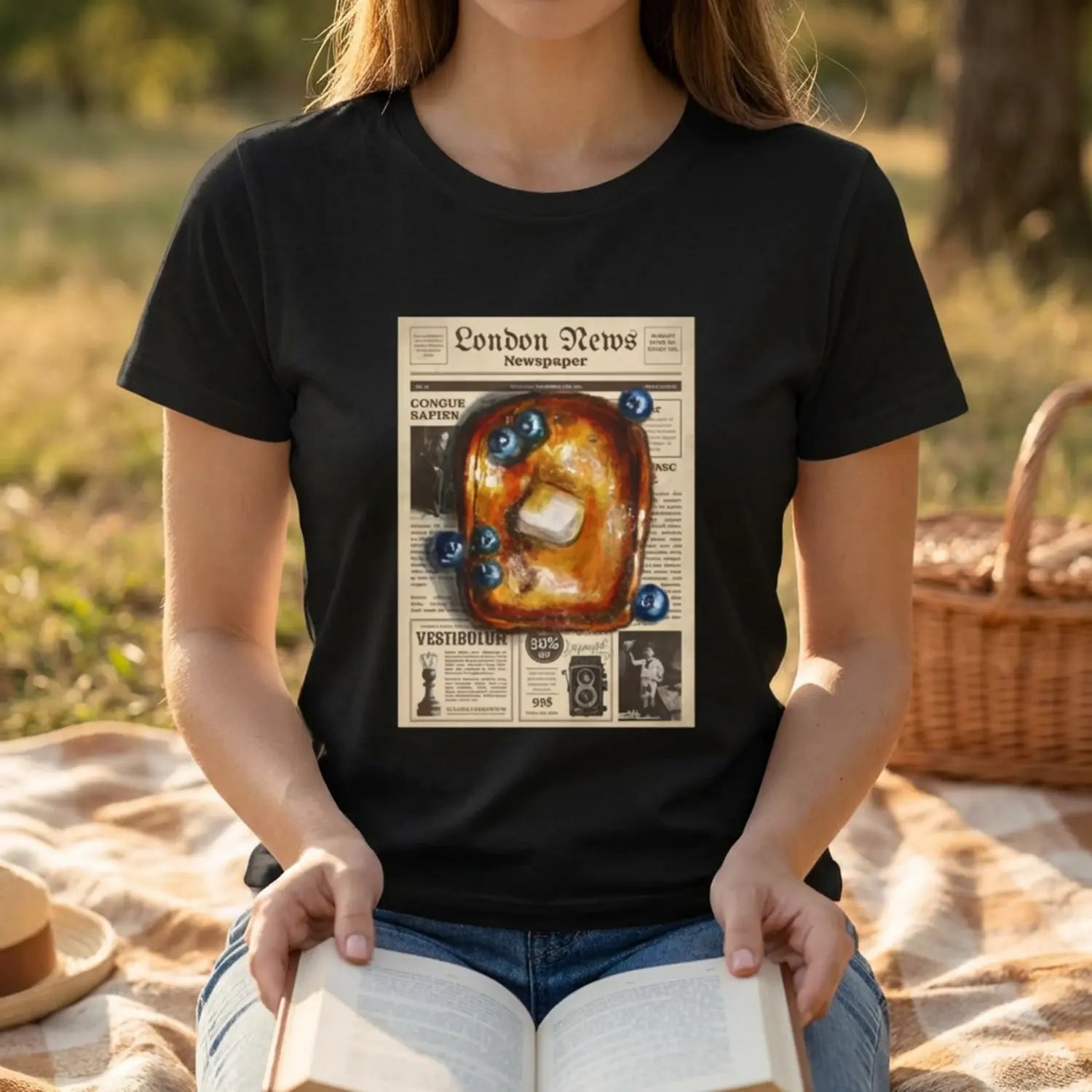 Breakfast Paper - Pop Art T-Shirt Unisex House of Poco Loco