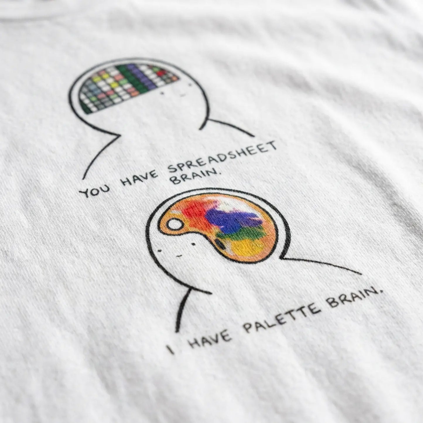 2 Parts of Brain - Pop Art T-Shirt Unisex House of Poco Loco